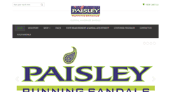 Desktop Screenshot of paisleyrunningsandals.com
